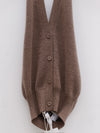 SWAYING 25 Early Autumn Halter Cashmere Vest SW-SW25PF1T16C2-KQ Khaki